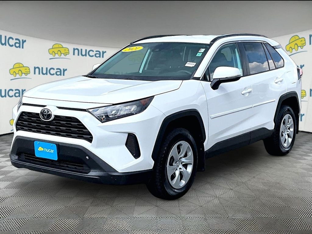 Used 2021 White Toyota LE image 3
