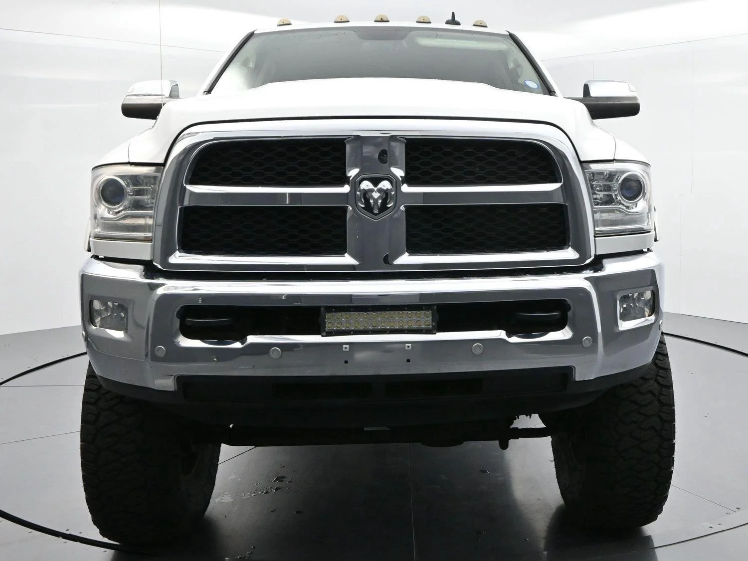 Used 2018 Bright White Clearcoat Ram Laramie Longhorn image 2