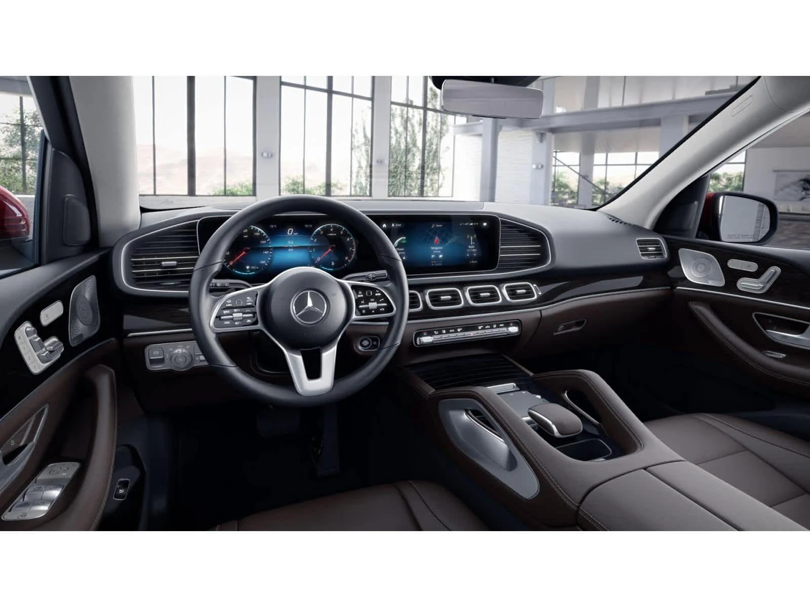 Used 2022 MANUFAKTUR Cardinal Red Metallic Mercedes-Benz GLE 350 image 3