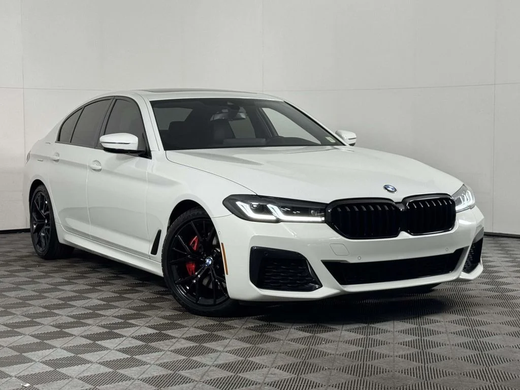 Certified Used 2023 White BMW 530i xDrive image 1