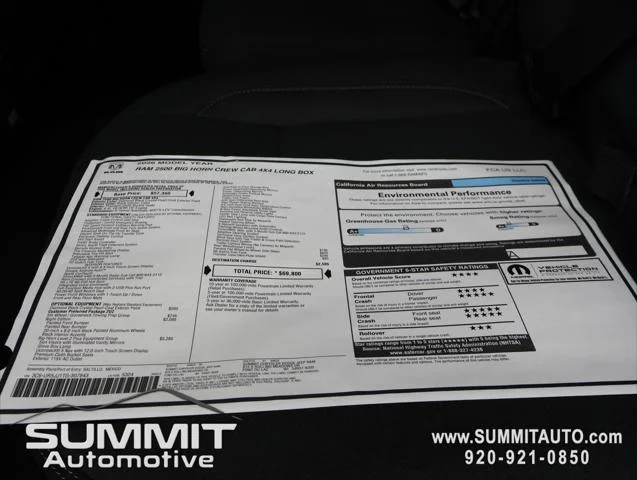 New 2026 Diamond Black Crystal Pearl-Coat Exterior Paint RAM BIG HORN image 42