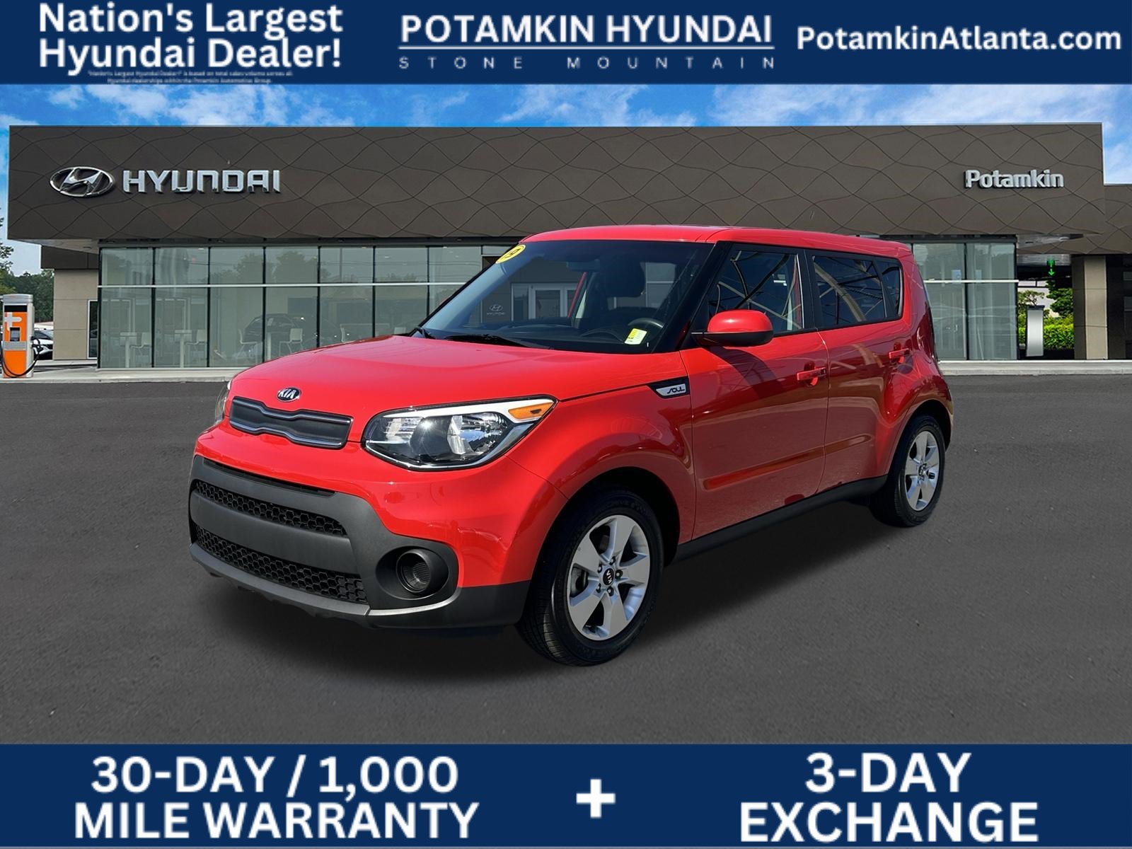 Used 2019 Inferno Red Kia Base image 1