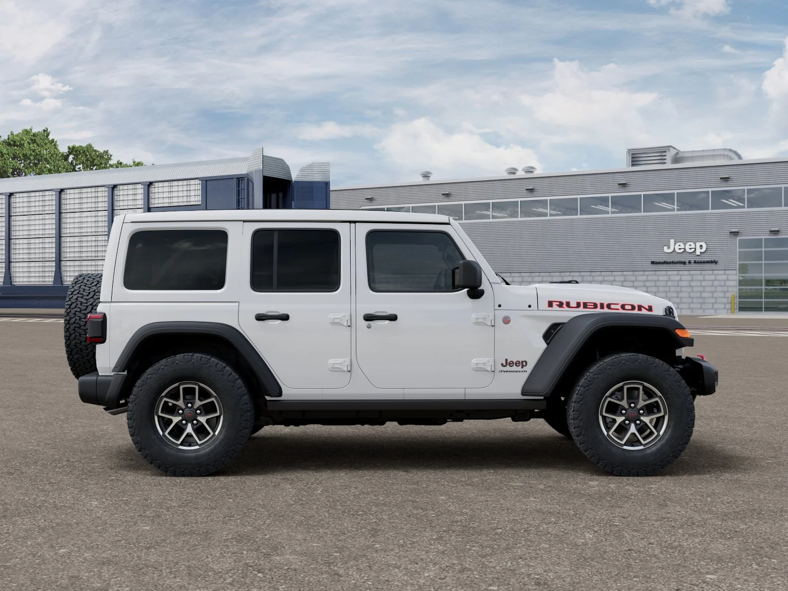 New 2026 Bright White Clear-Coat Exterior Paint Jeep Rubicon image 12
