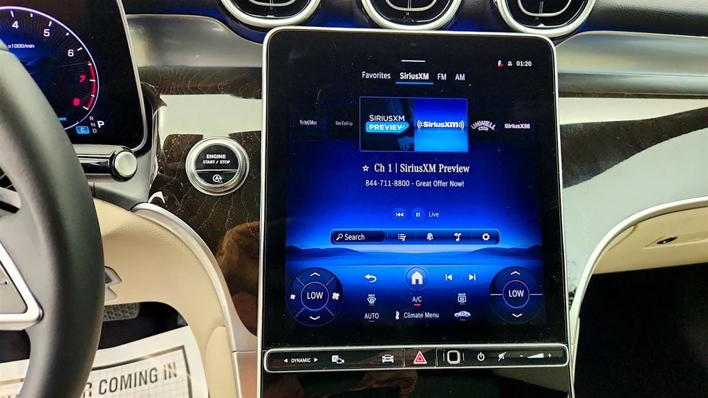 Used 2025 Polar White Mercedes-Benz GLC 300 4MATIC® SUV w/ Panorama Sunroof & 19