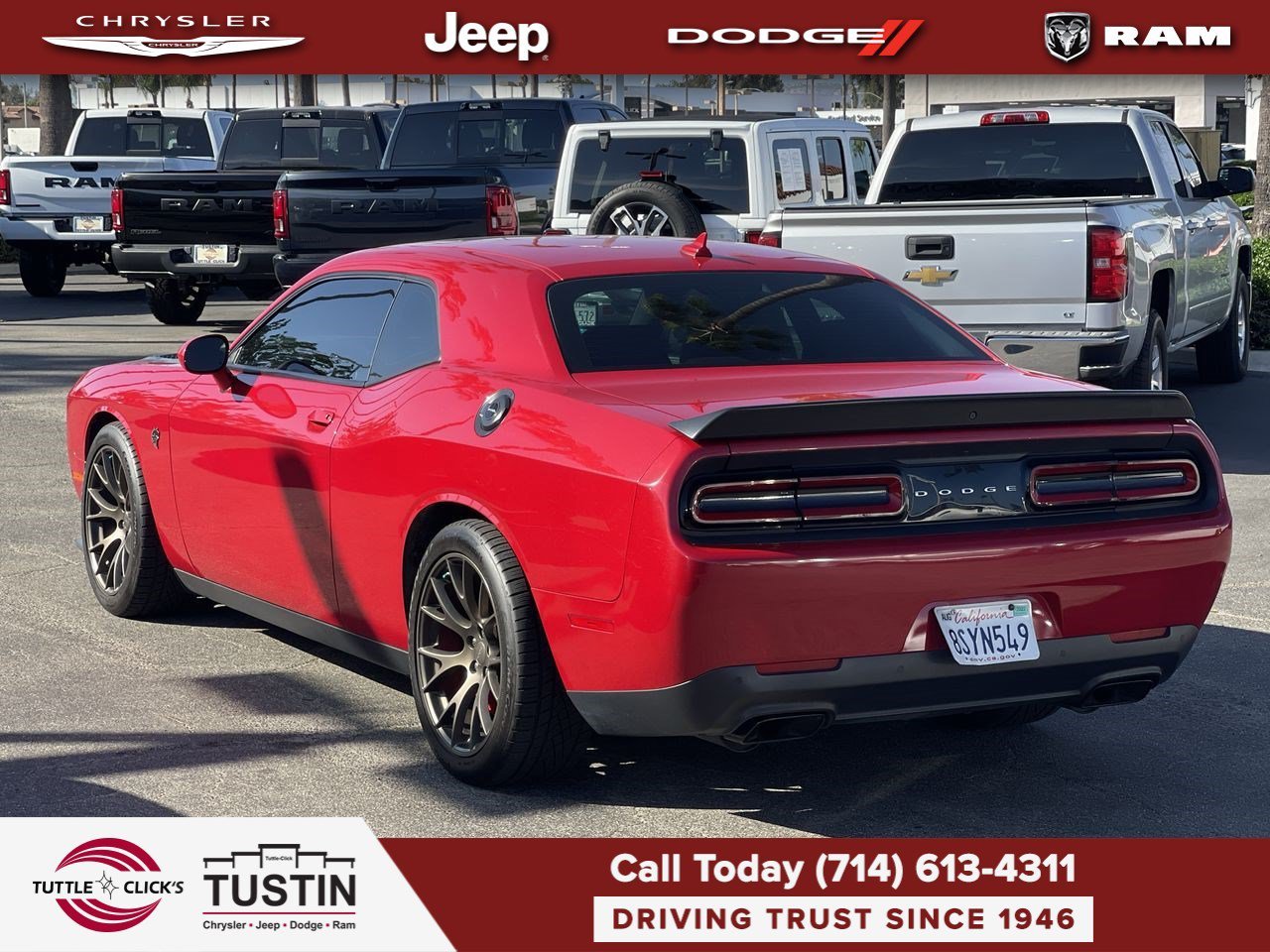 Used 2016 Redline Red Tricoat Pearl Dodge SRT Hellcat image 5