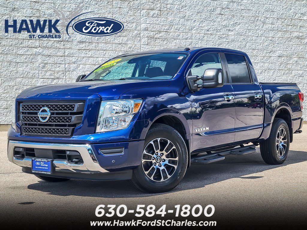 Certified Used 2021 Deep Blue Pearl Metallic Nissan SV image 1