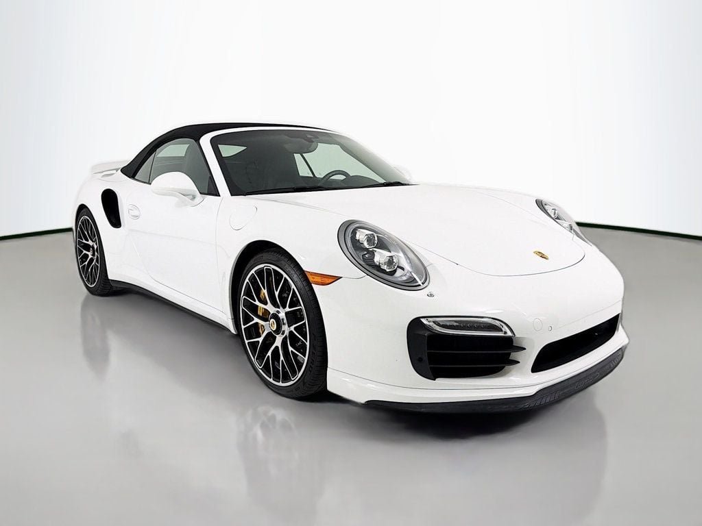 Used 2014 White Porsche Turbo Cabriolet image 8