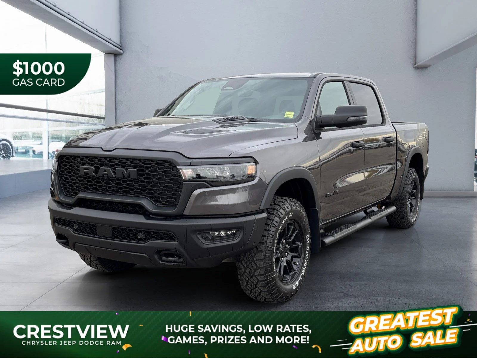 New 2027 Granite Crystal Metallic Ram Rebel image 1