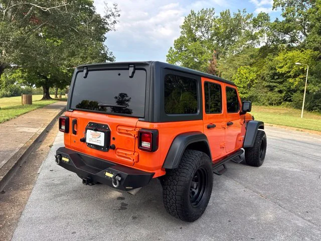 Used 2018 Orange Jeep Unlimited Sport S image 7