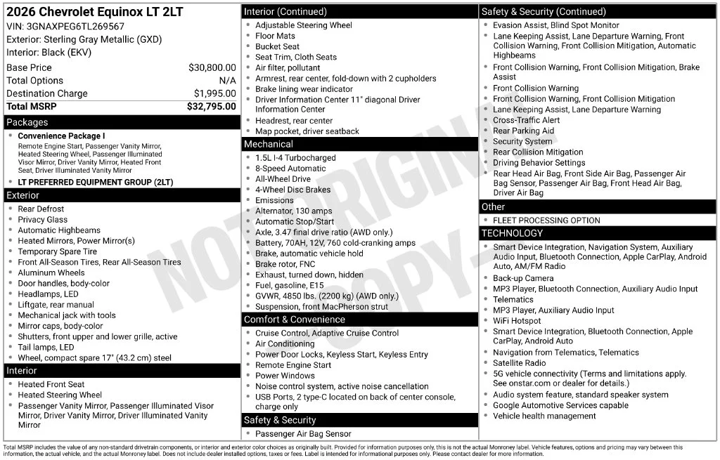 Used 2026 Gray Chevrolet LT image 52