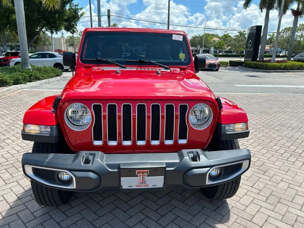 Used 2021 Red Jeep Unlimited Sahara image 8