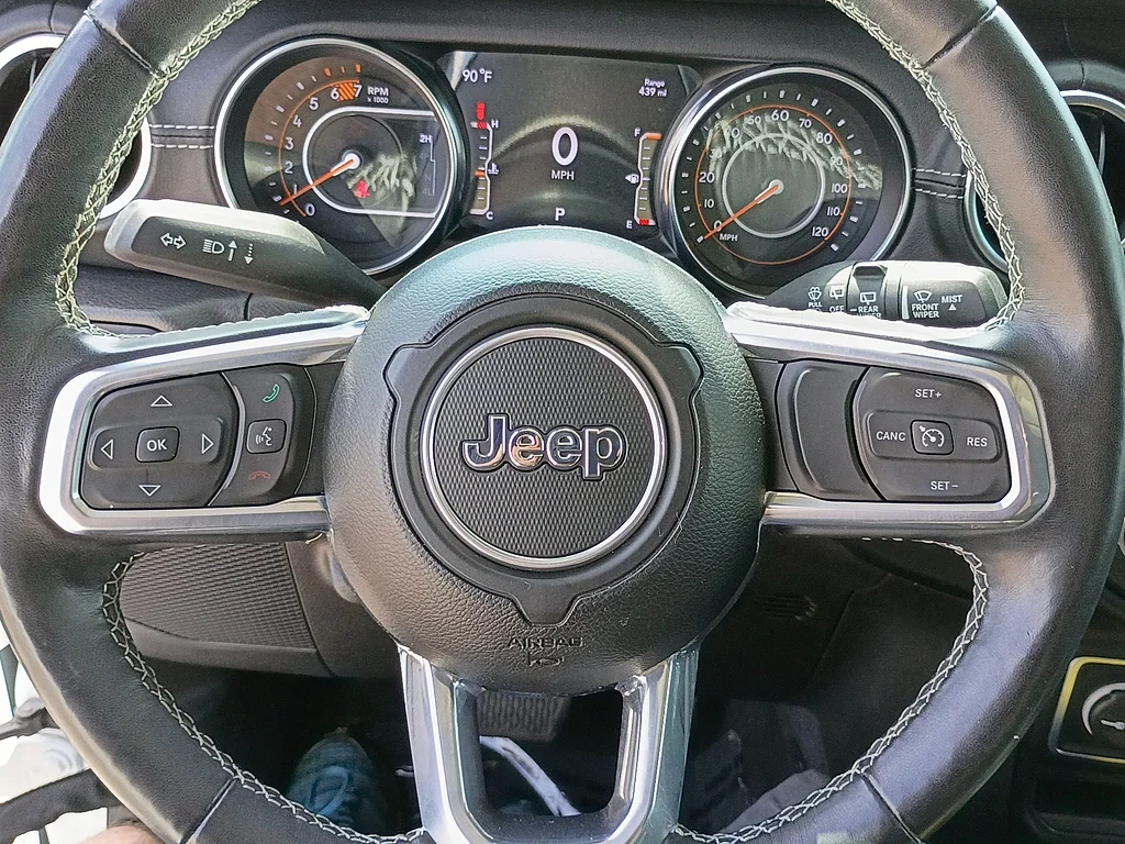Used 2023 Bright White Clear Coat Jeep Sahara image 22