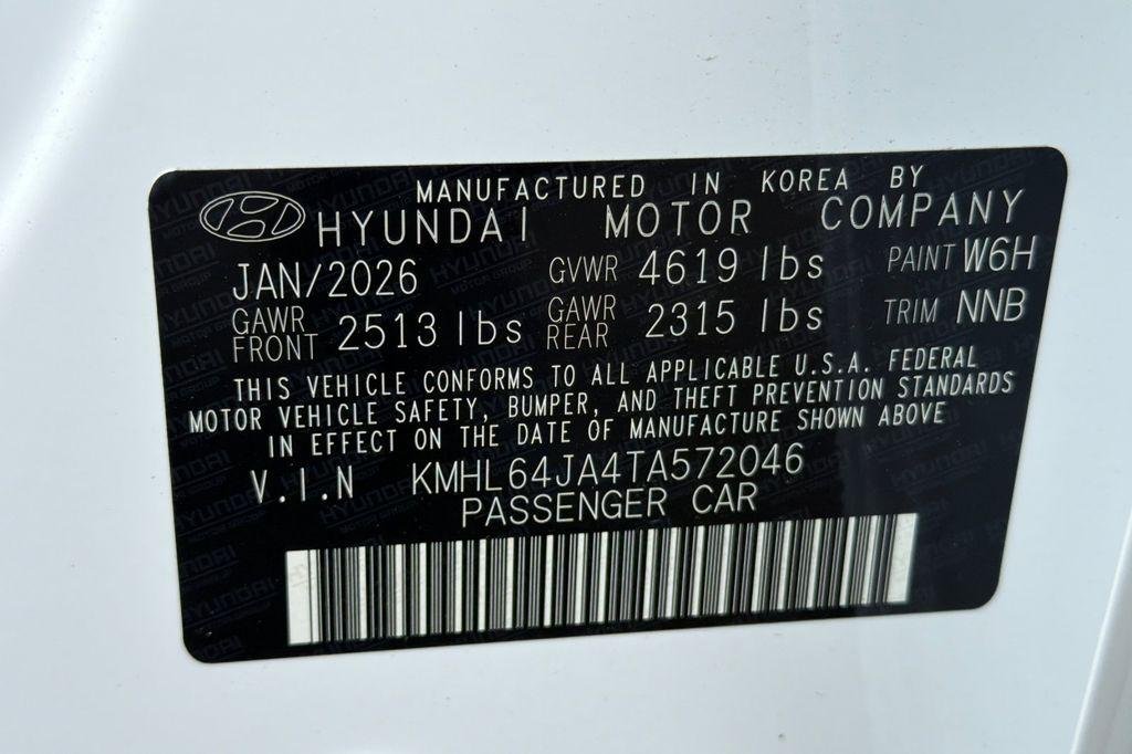 New 2026 White Hyundai SEL Sport image 21