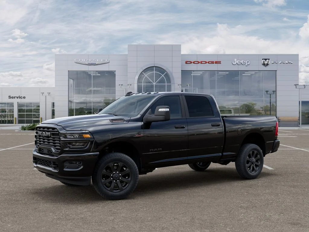 New 2026 Diamond Black Crystal Pearl-Coat Exterior Paint RAM Big Horn image 2