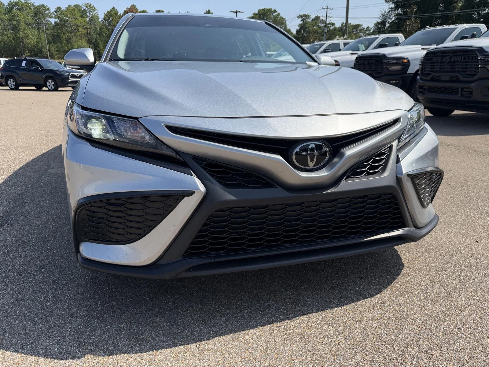 Used 2023 Celestial Silver Metallic Toyota SE image 23