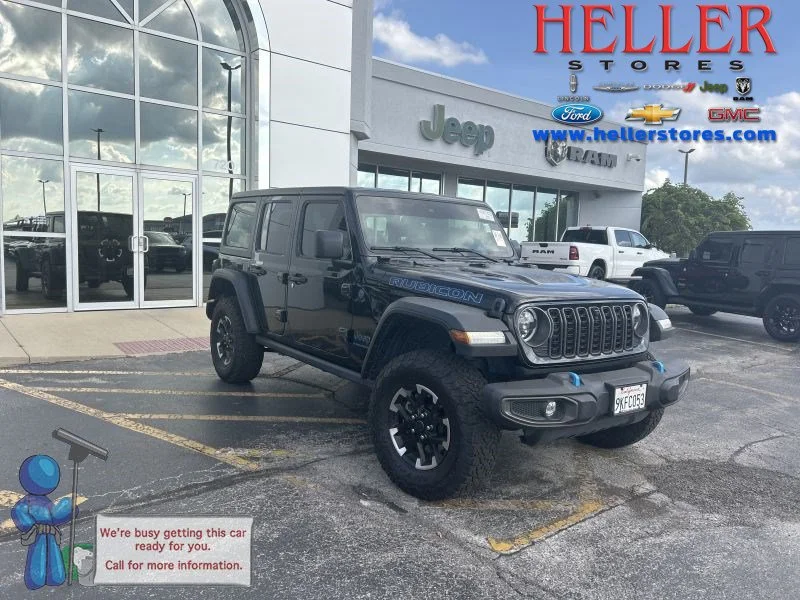 Used 2024 Black Clearcoat Jeep Rubicon image 1