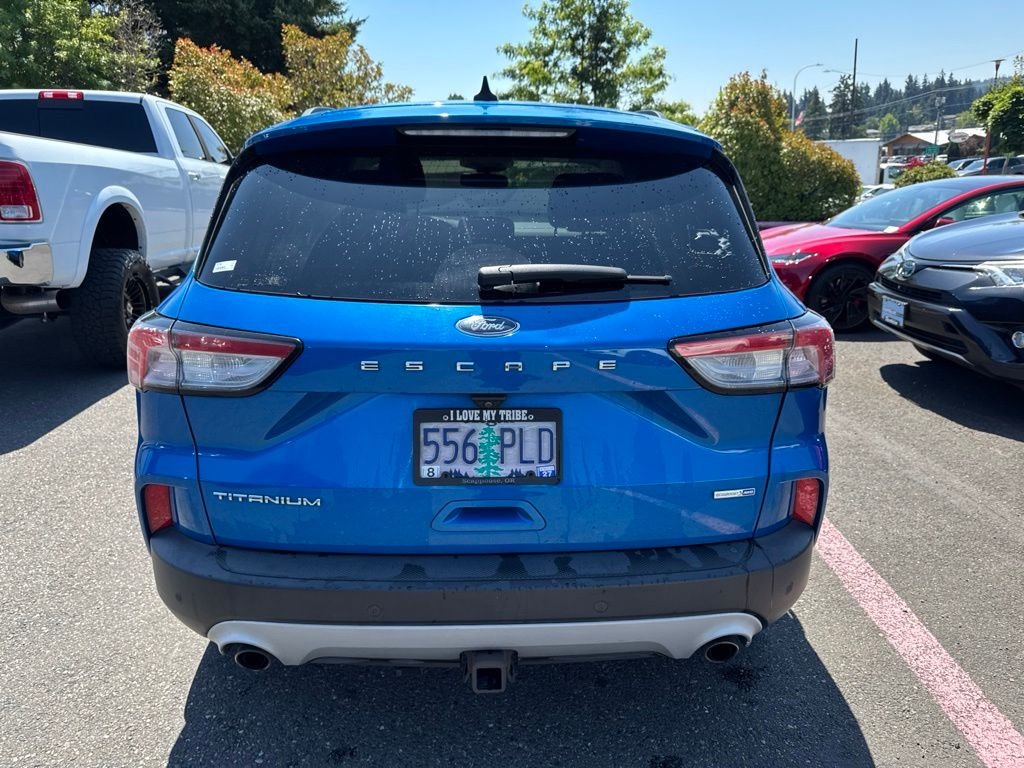 Used 2020 Blue Ford Titanium image 8
