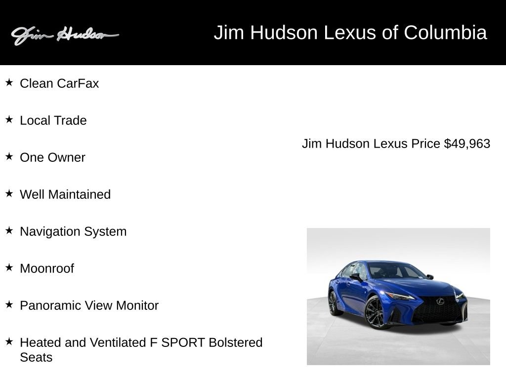 Certified Used 2025 Blue Lexus 350 F SPORT image 4