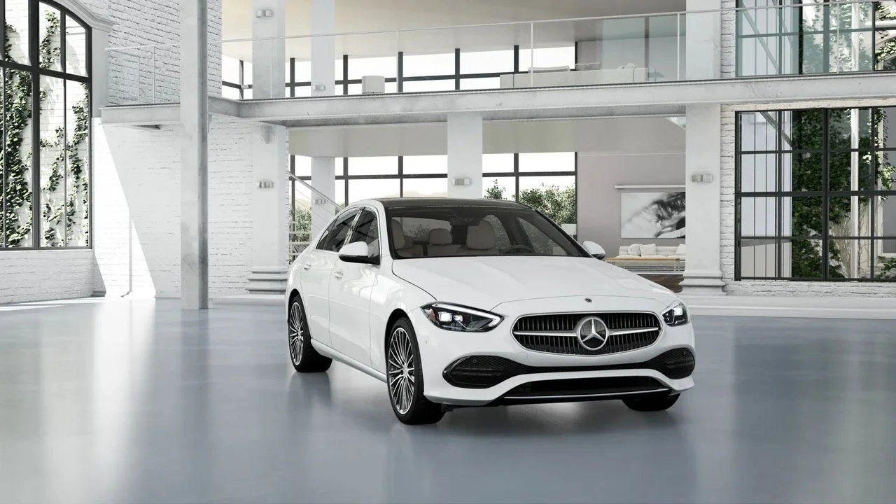 Certified Used 2026 White Mercedes-Benz C 300 Sedan AMG® Line image 1