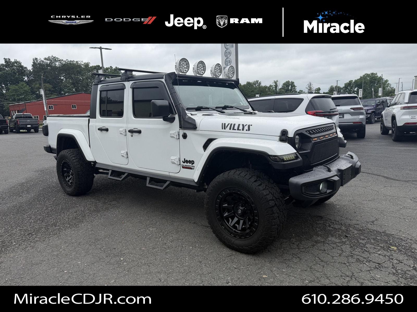 Used 2022 Bright White Clearcoat Jeep Willys Sport image 1