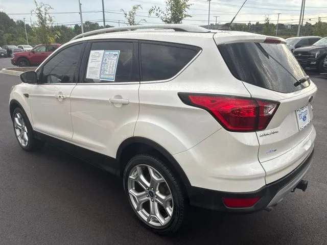 Used 2019 White Platinum Tri-Coat Metallic Ford Titanium image 5