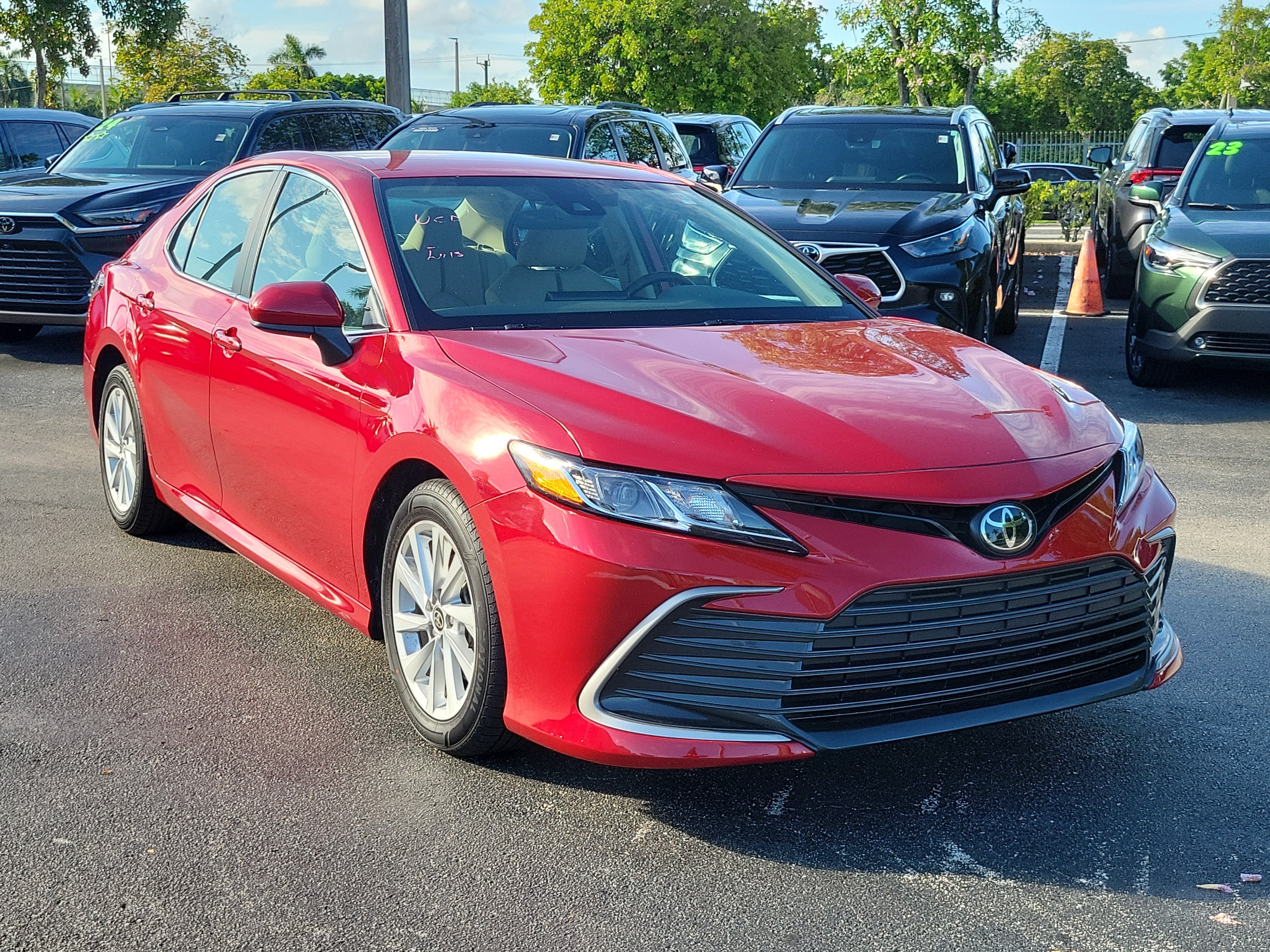 Used 2024 Red Toyota LE image 3