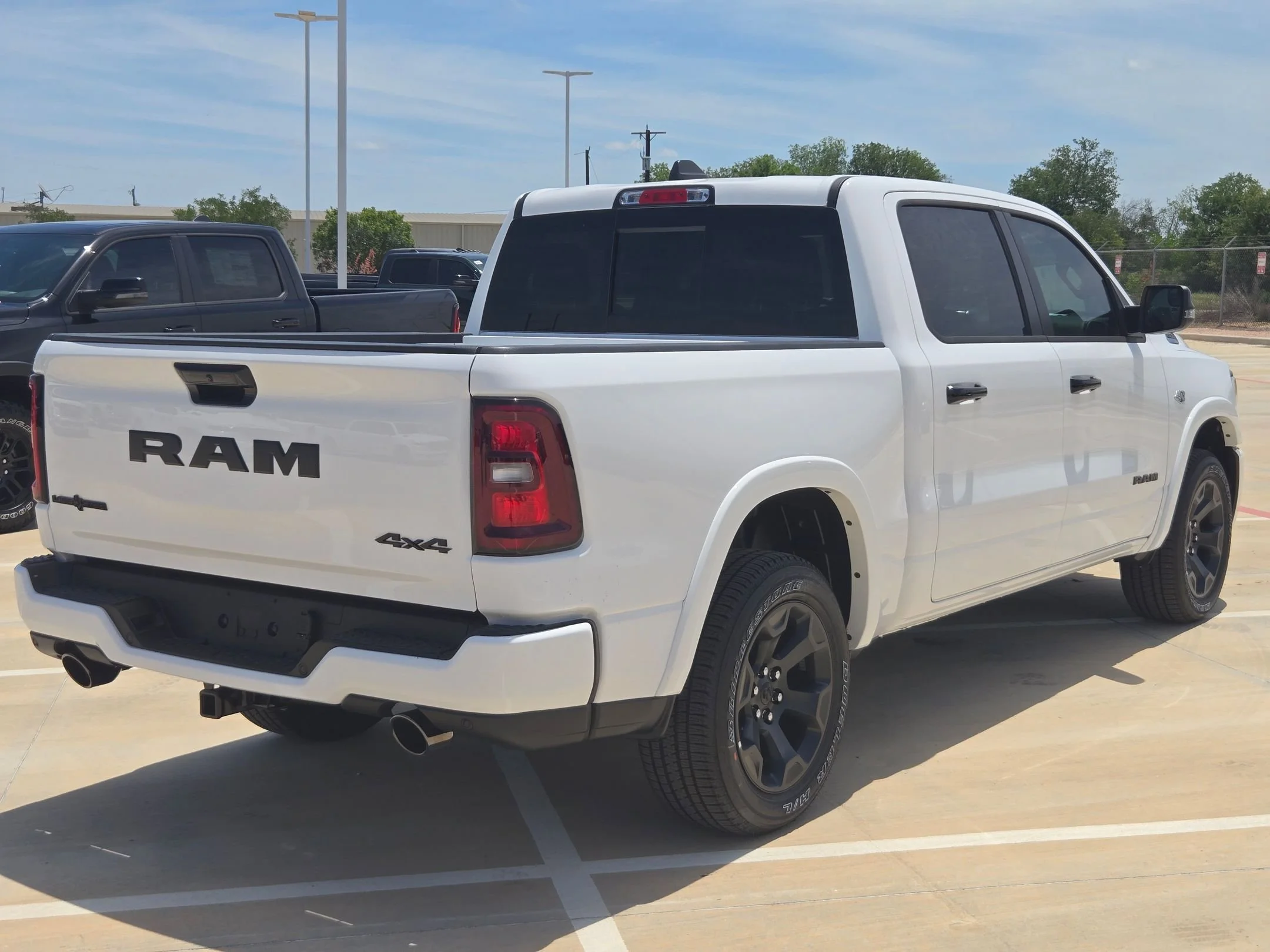 New 2026 Bright White Clear-Coat Exterior Paint RAM Big Horn/Lone Star image 3