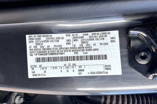 Used 2021 Carbonized Gray Metallic Ford Platinum image 28