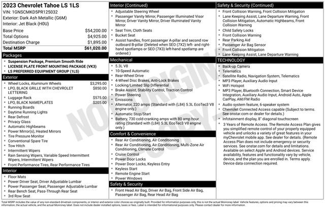 Used 2023 Dark Ash Metallic Chevrolet LS image 11