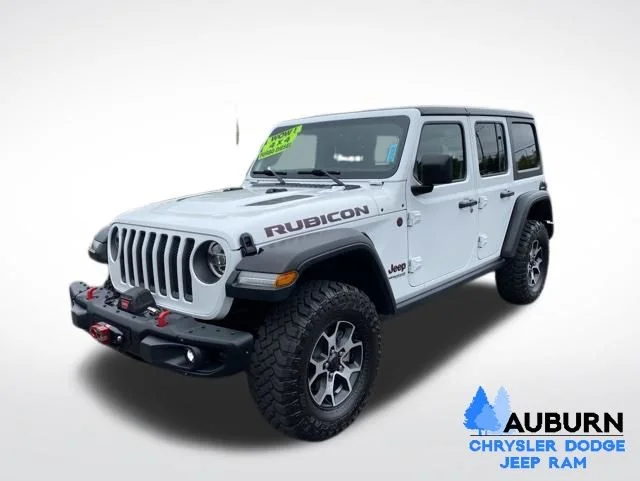 Used 2021 White Jeep Unlimited Rubicon image 3