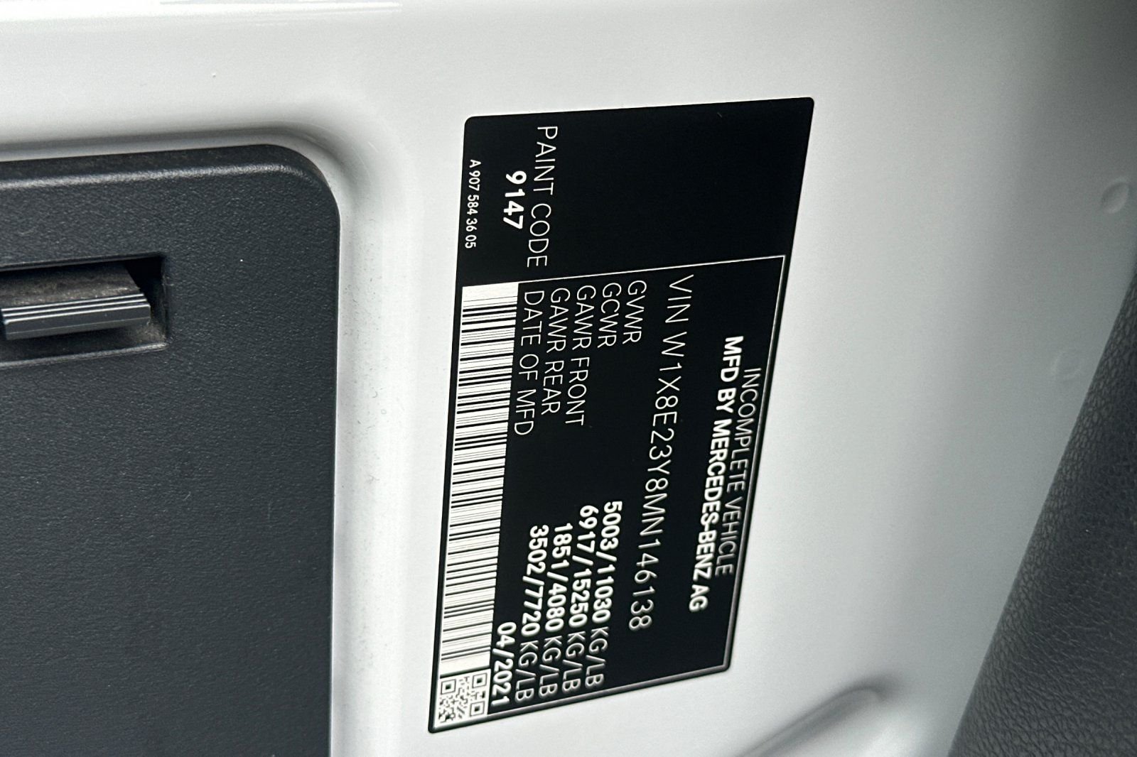 Certified Used 2021 White Mercedes-Benz Cab Chassis 144 WB image 30