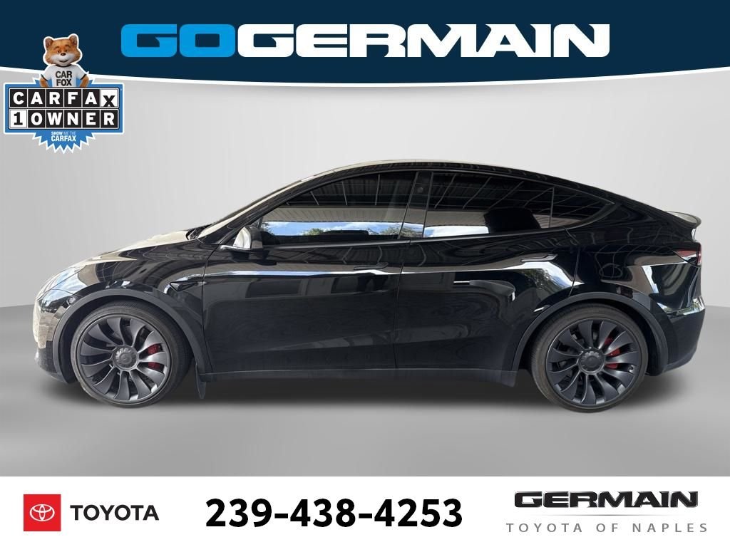 Used 2025 Black Tesla Performance image 2