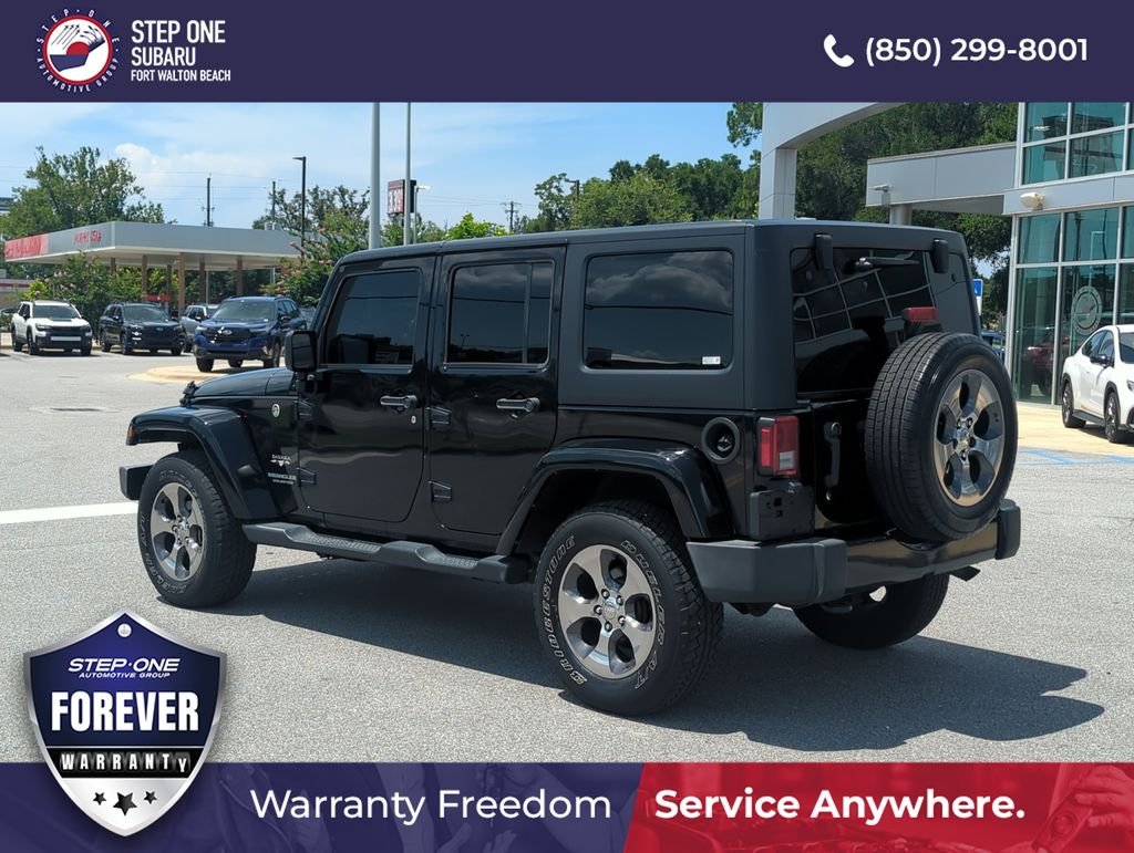 Used 2017 Black Jeep Unlimited Sahara image 5