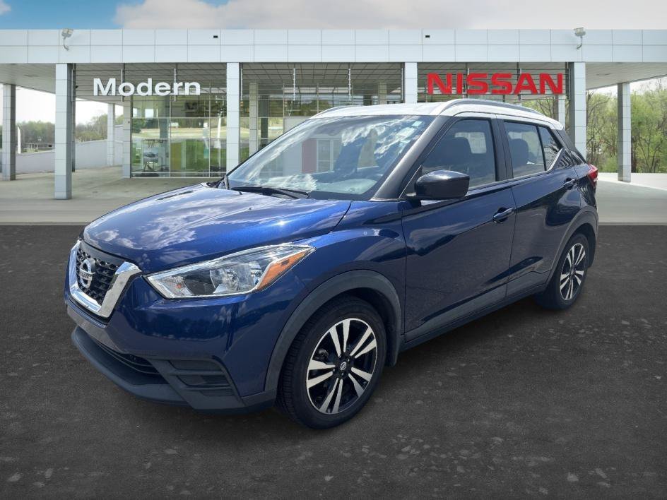 Used 2019 Deep Blue Pearl/Fresh Powder Nissan SV image 1