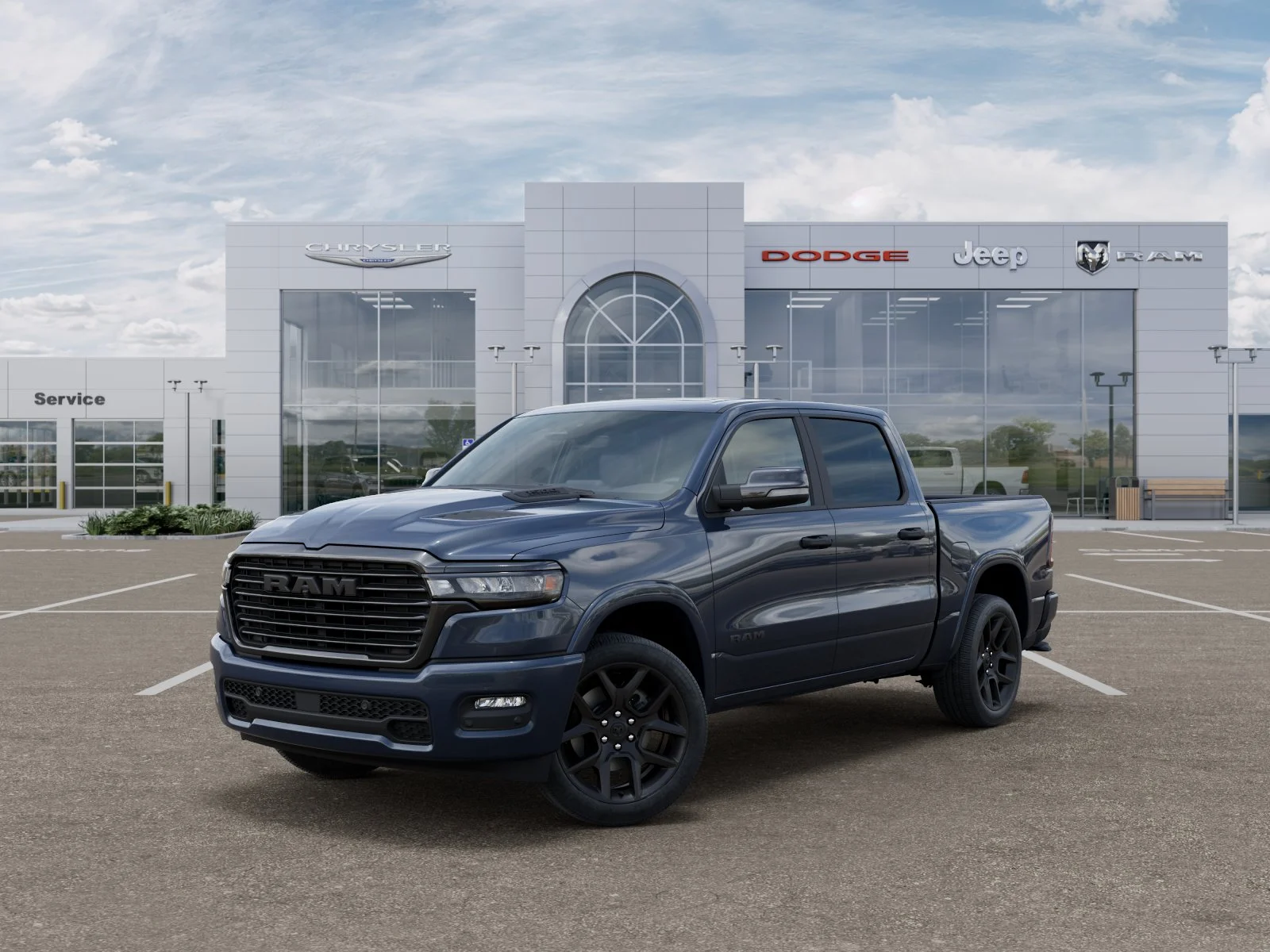 New 2026 Forged Blue Metallic Exterior Paint RAM Laramie image 29