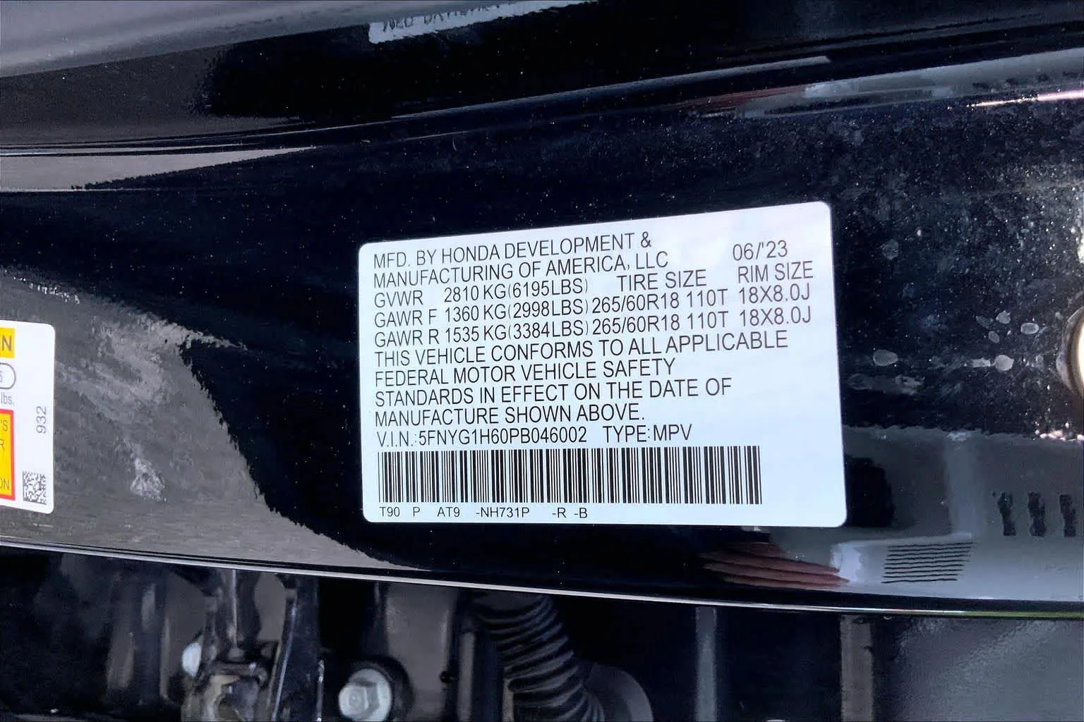 Certified Used 2023 Crystal Black Pearl Honda TrailSport image 34