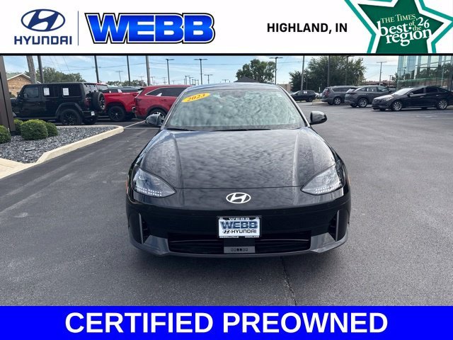 Certified 2023 Hyundai IONIQ 6 SE with VIN KMHM24AB4PA044389 for sale in Highland, IN