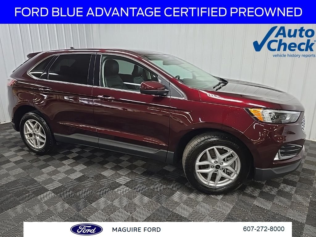 Used 2023 Burgundy Ford SEL image 1