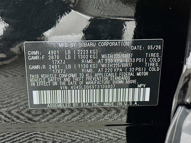 New 2026 CRYSTAL BLACK SILICA Subaru Premium image 30