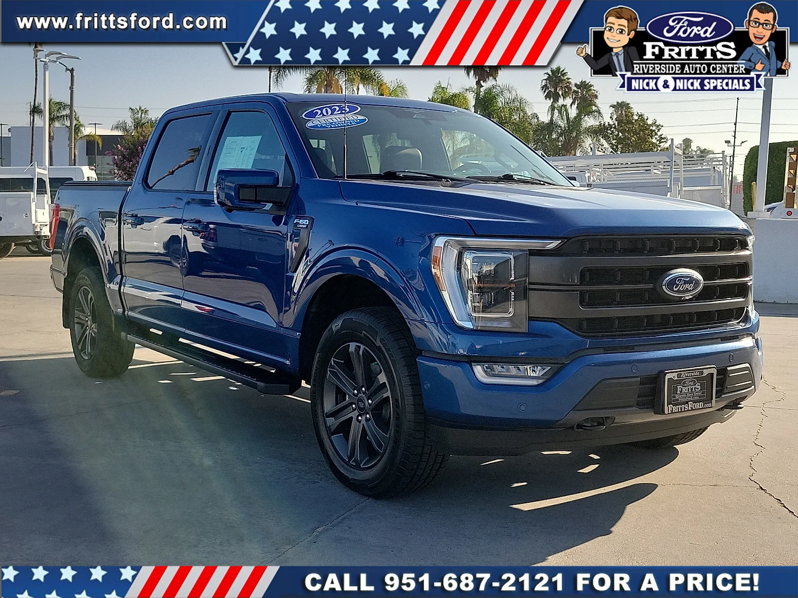 Certified Used 2023 Blue Metallic Ford LARIAT image 22