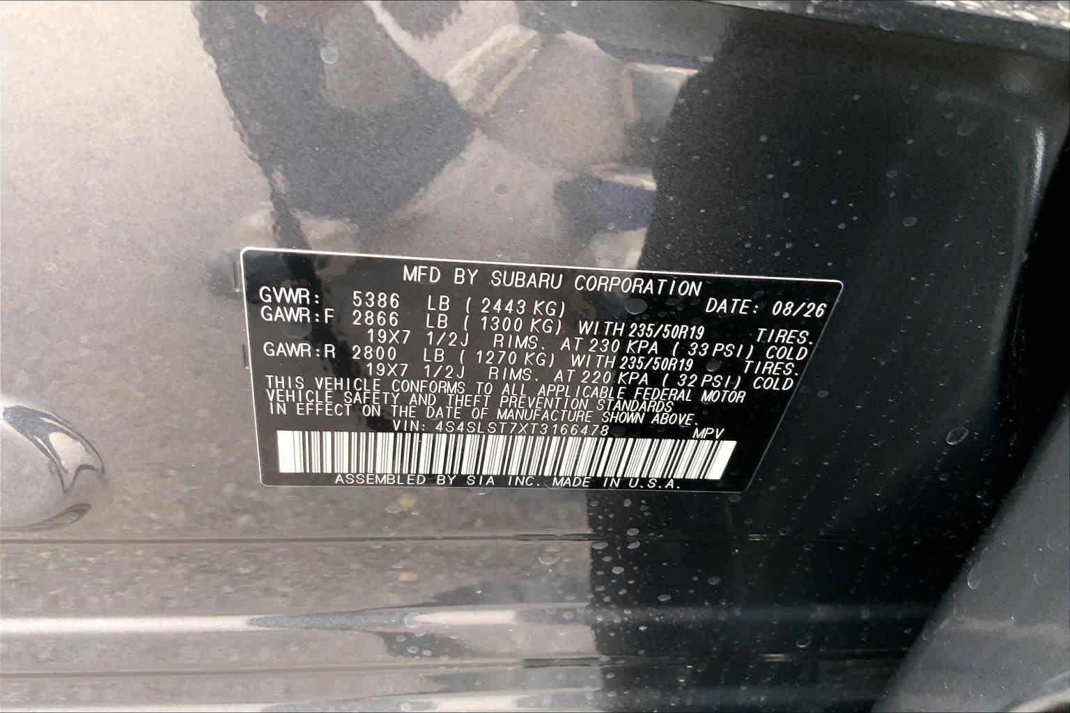 New 2026 MAGNETITE GRAY METALLIC Subaru Touring Hybrid image 18