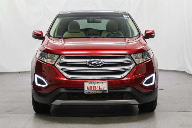 Certified Used 2018 Ruby Red Metallic Ford SEL image 3