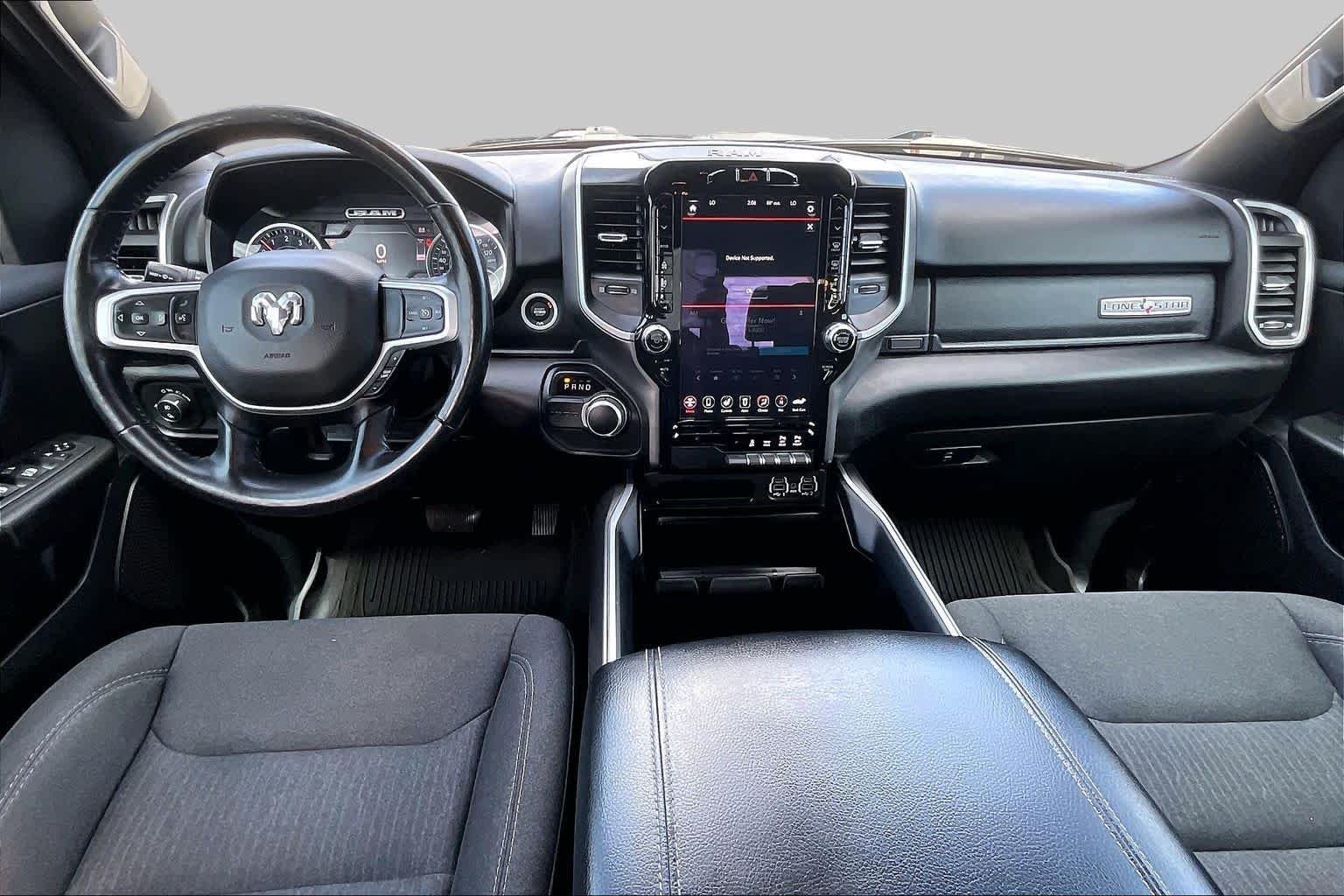Used 2020 Diamond Black Crystal Pearlcoat Ram Lone Star image 15