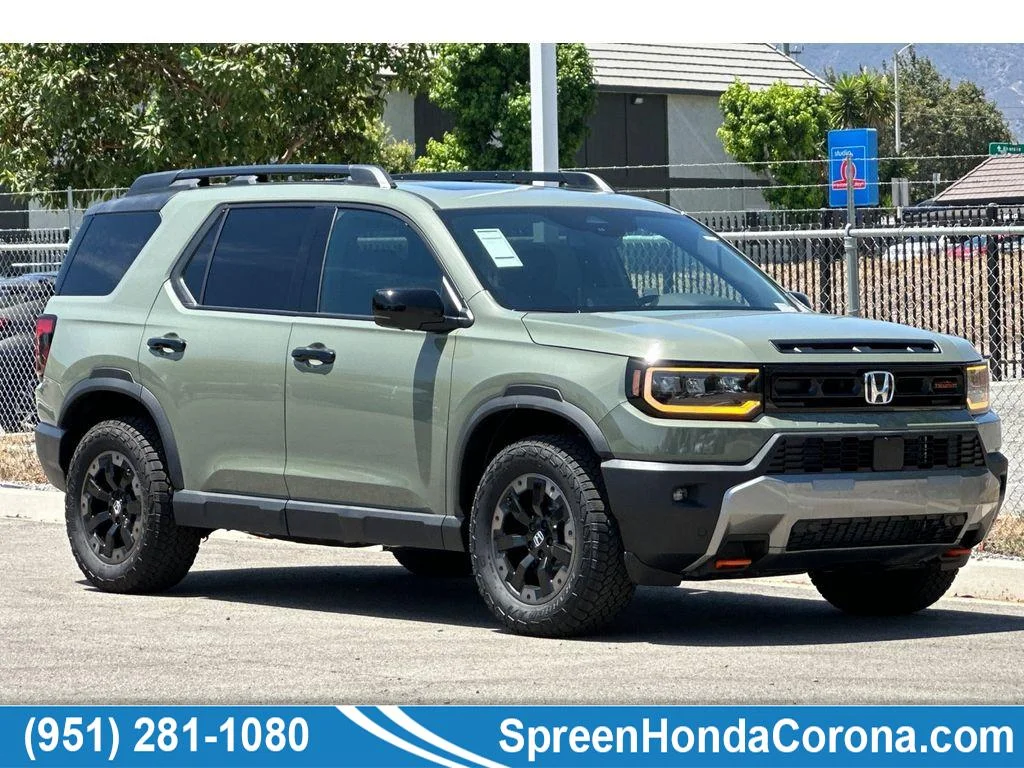 New 2026 Ash Green Metallic Honda TrailSport Elite image 1