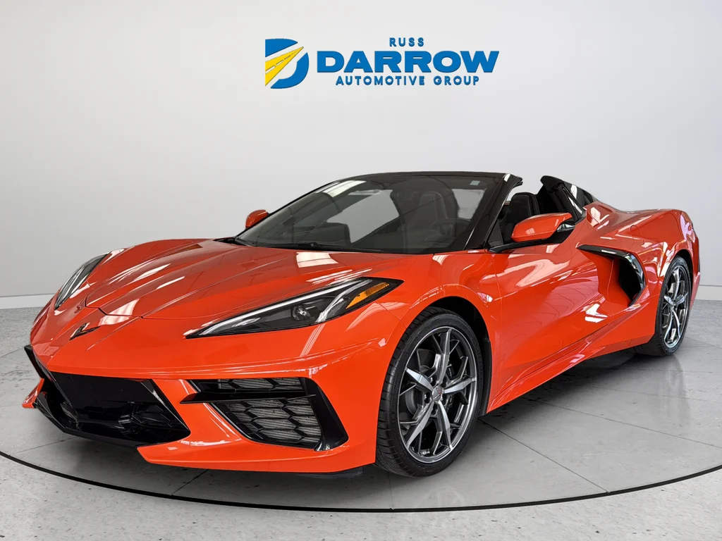 Used 2021 Orange Chevrolet Stingray image 1