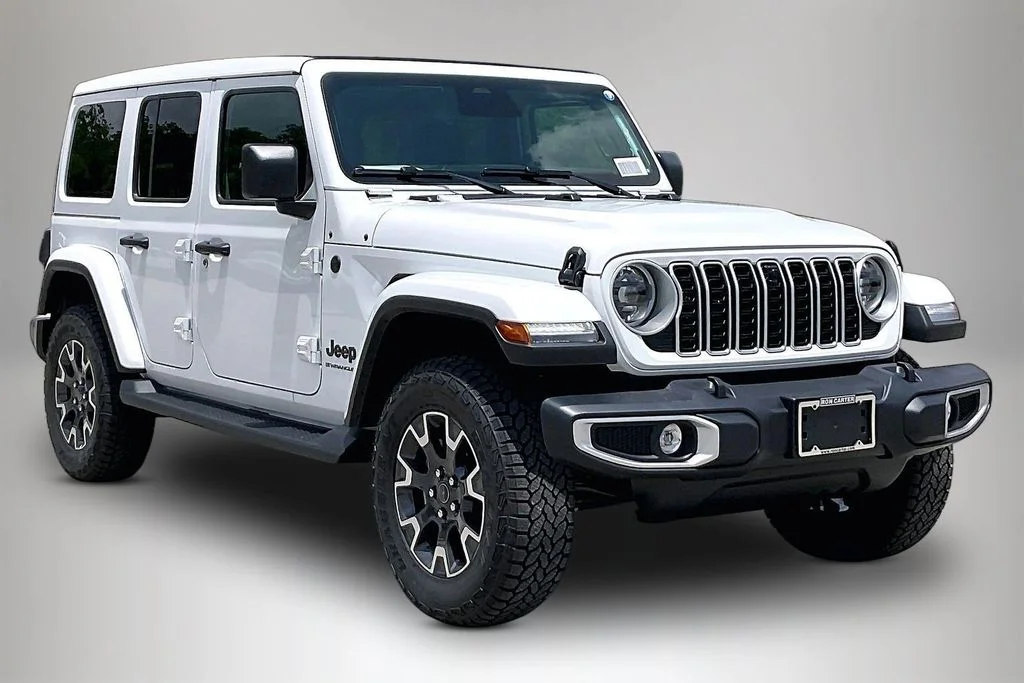New 2026 Bright White Clear-Coat Exterior Paint Jeep Sahara image 1