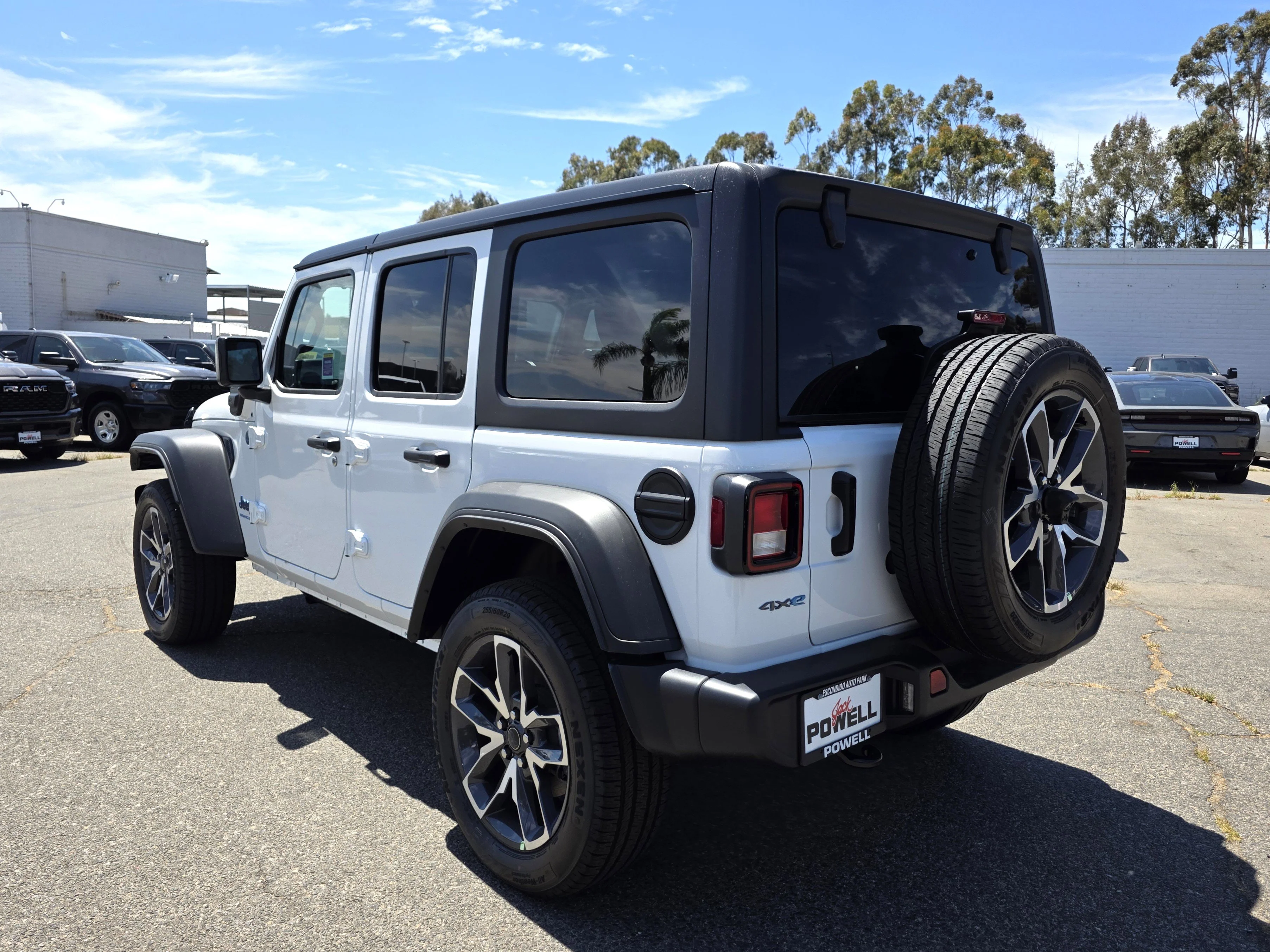 New 2025 Bright White Clearcoat Jeep Sport S 4xe image 3