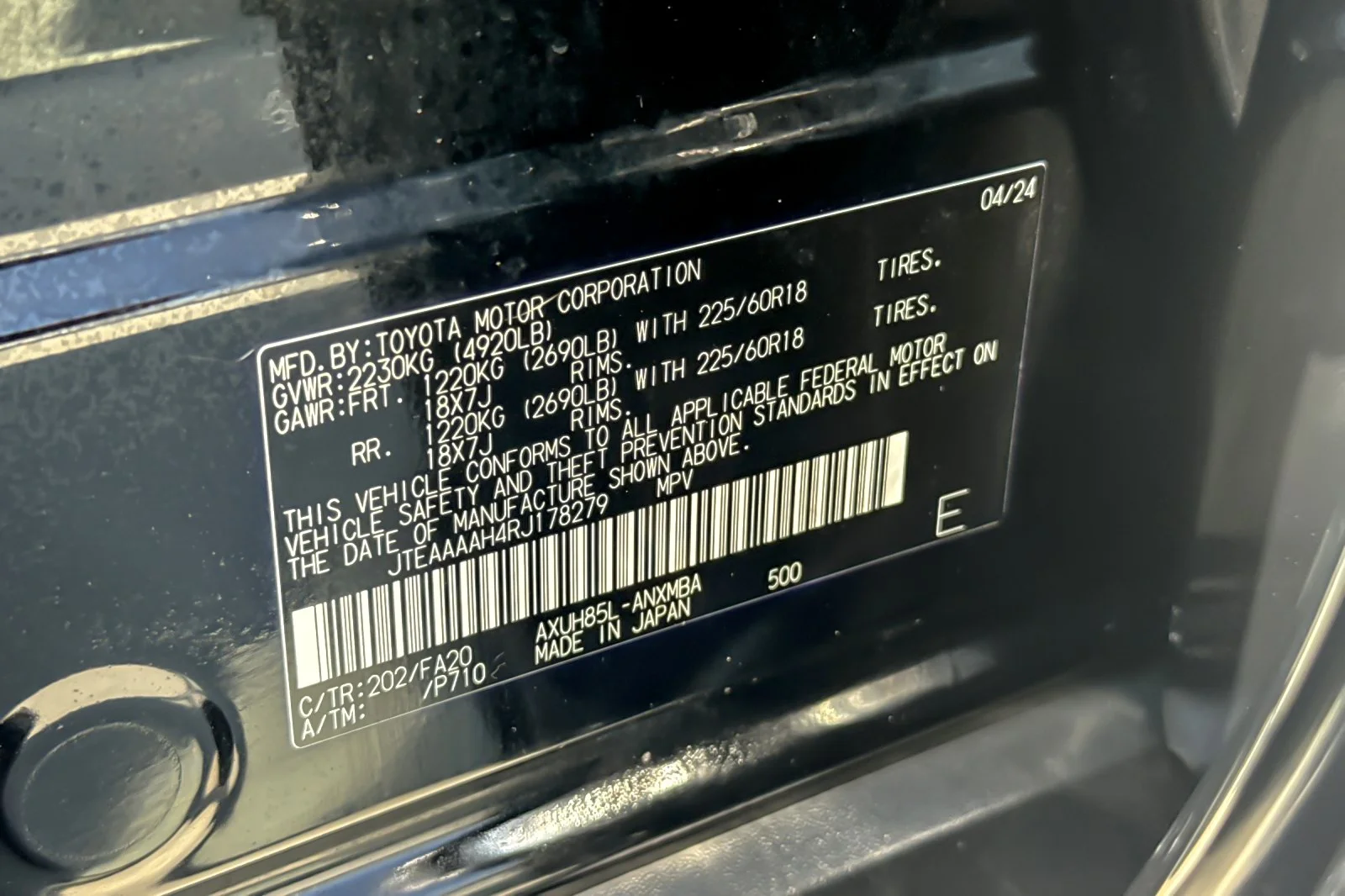 Certified Used 2024 Black Toyota LE image 27