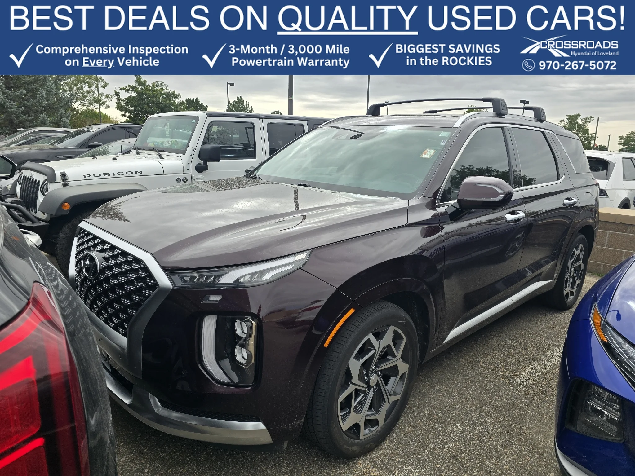 Used 2022 Sierra Burgundy Hyundai Calligraphy image 1