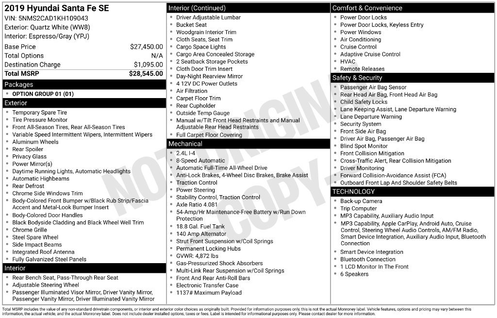 Used 2019 Gray Hyundai SE image 6